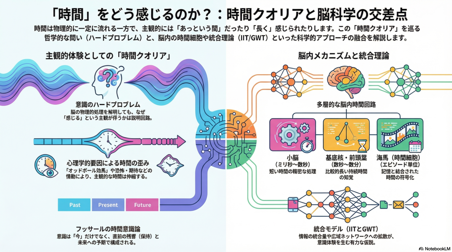 クオリアと時間経験とは?主観的時間知覚の「何であるか性」と脳科学の接点を解説